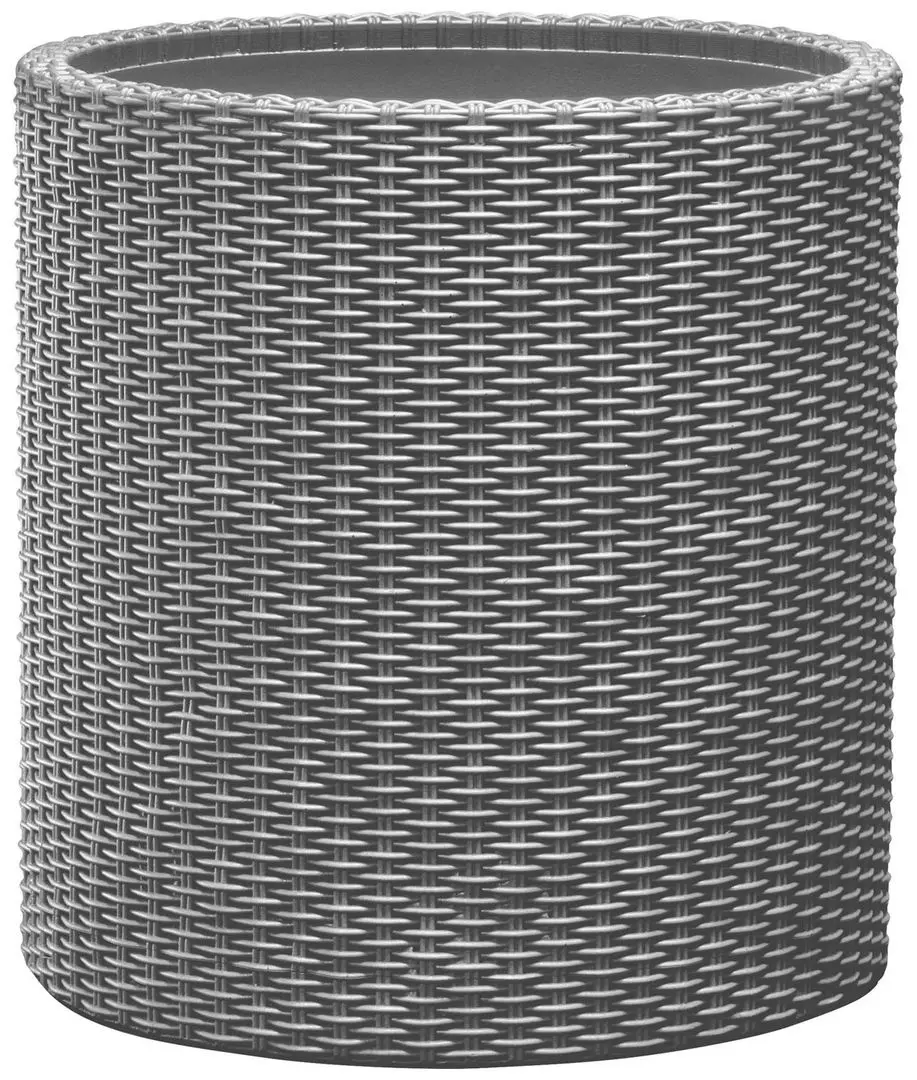 Цветочный горшок Keter Cylinder Planter M (Silver Grey)