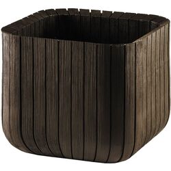 Ghiveci Keter Cube Planter M (Whiskey Brown)
