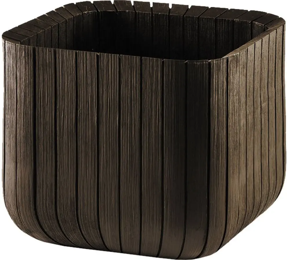 Ghiveci Keter Cube Planter M (Whiskey Brown)