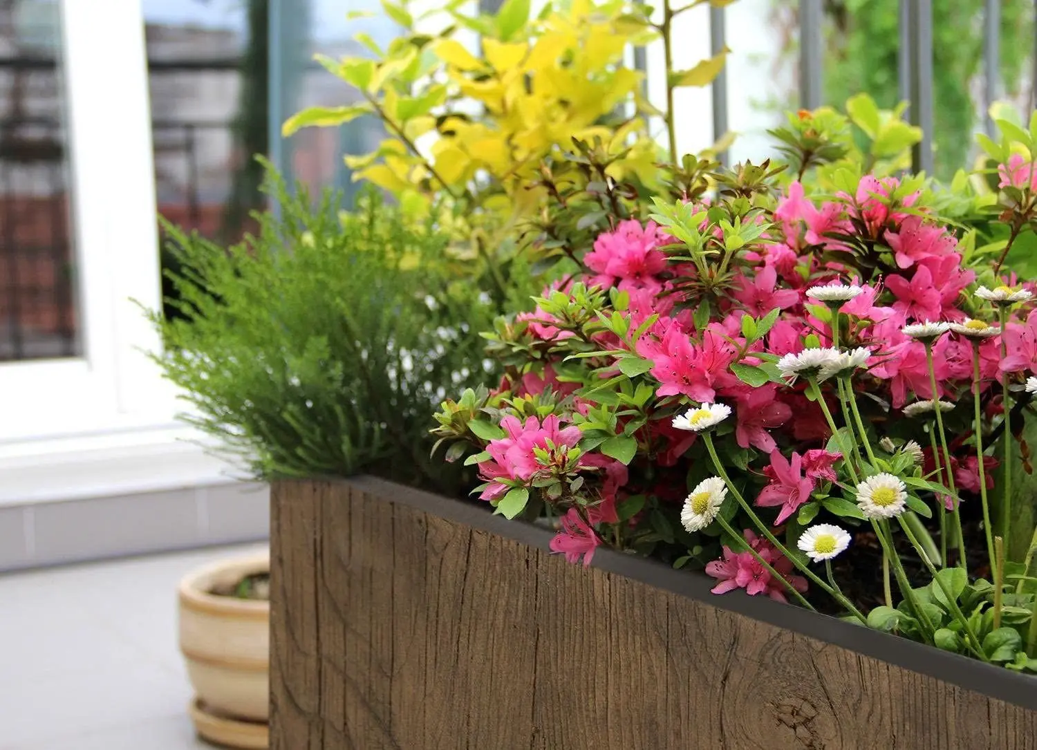 Jardiniera de flori Klarstein Timberflor 10032495 (Brown) - 2