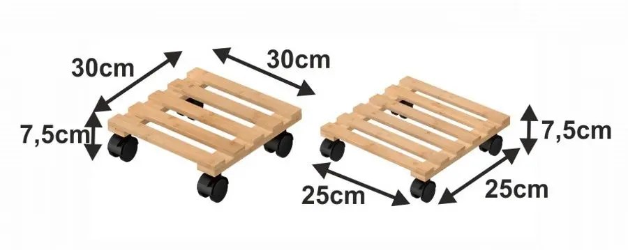 Set de suporturi pentru flori Mobhaus Kosma (Bamboo) - 2