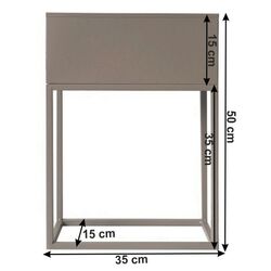 Suport de flori multifuncțional Mobhaus Indize Typ 2 WL4214 (Taupe) Thumb