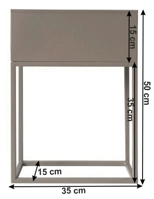 Suport de flori multifuncțional Mobhaus Indize Typ 2 WL4214 (Taupe) - 2