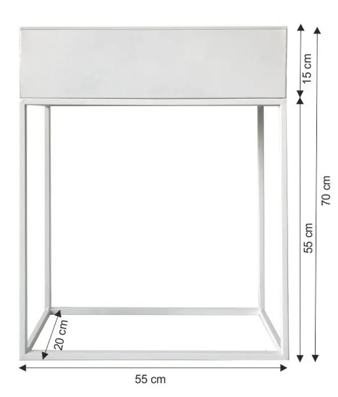 Suport de flori multifuncțional Mobhaus Indize Typ 3 WL4214 (White) - 2