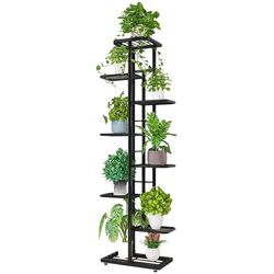 Etajera pentru flori Mobhaus Bamir Tip 4 (Gray Dark) Thumb