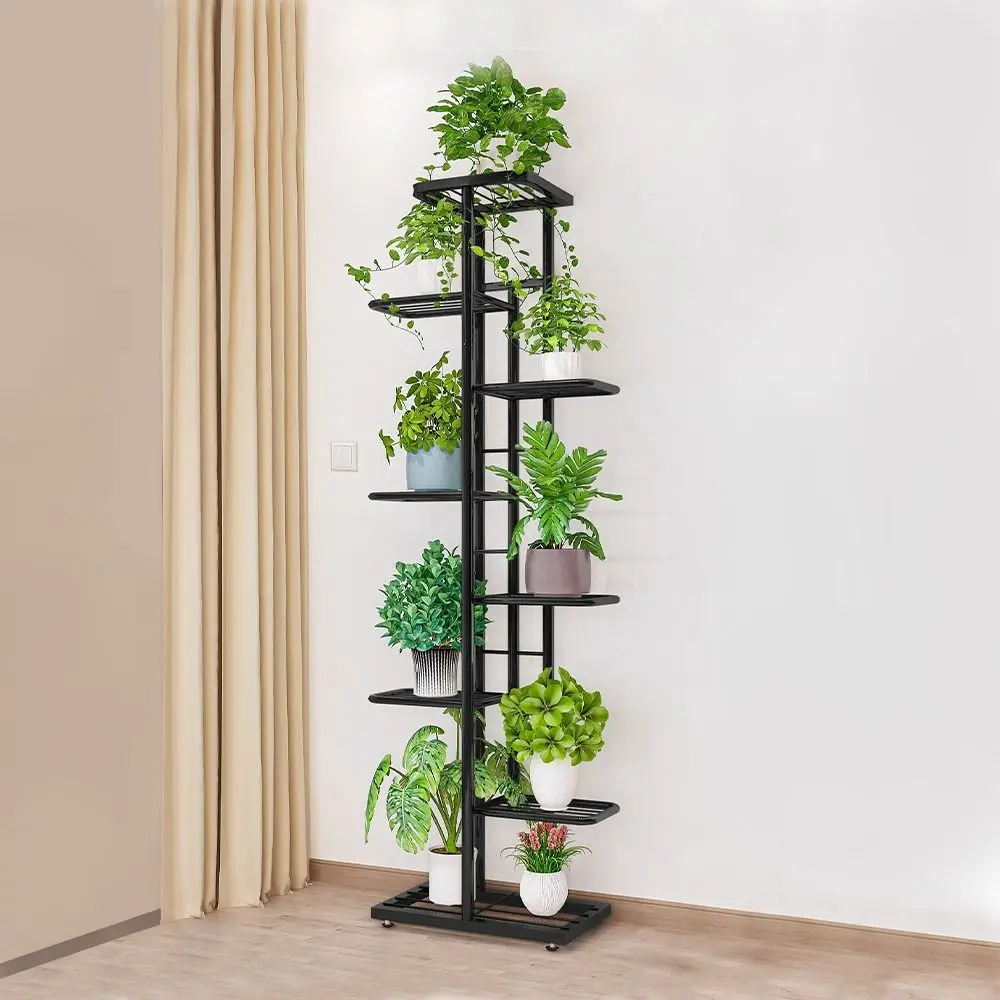 Etajera pentru flori Mobhaus Bamir Tip 4 (Gray Dark)