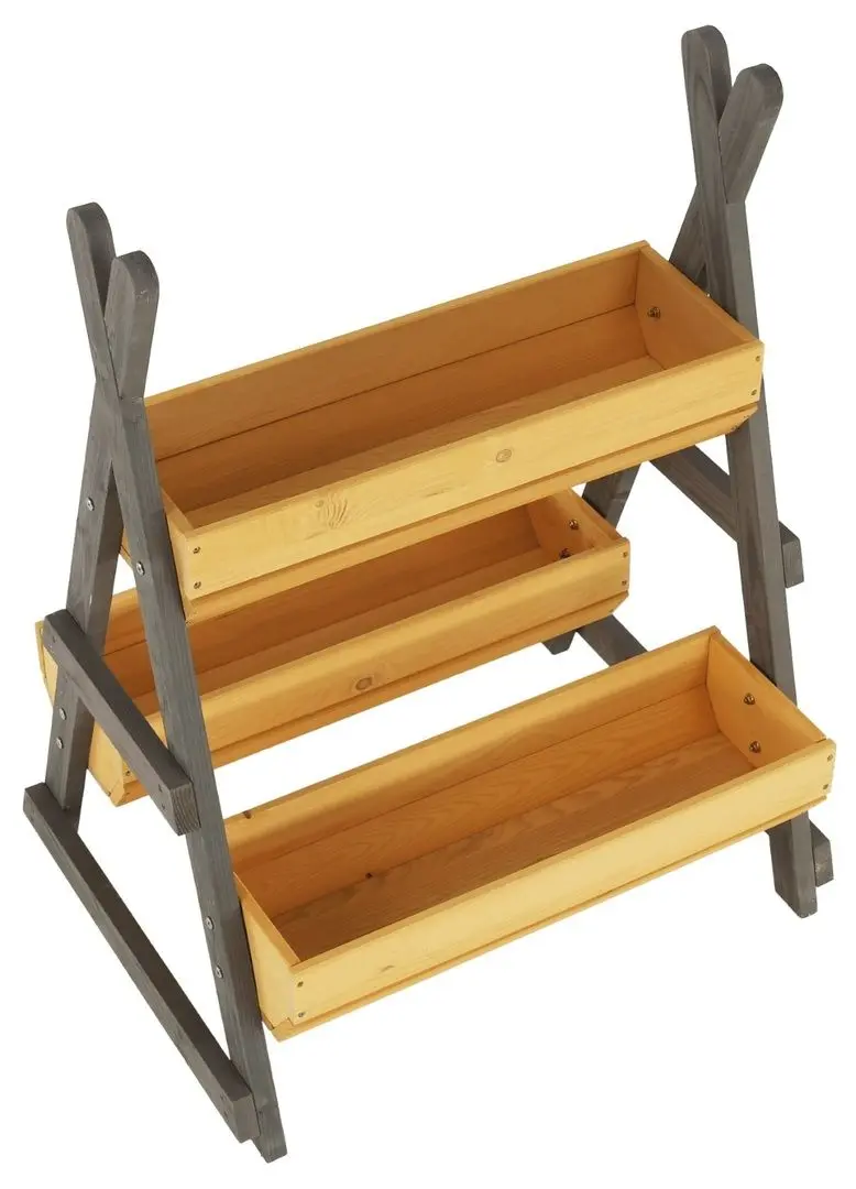 Стеллаж для цветов Mobhaus Beron (Natural/Gray) - 3