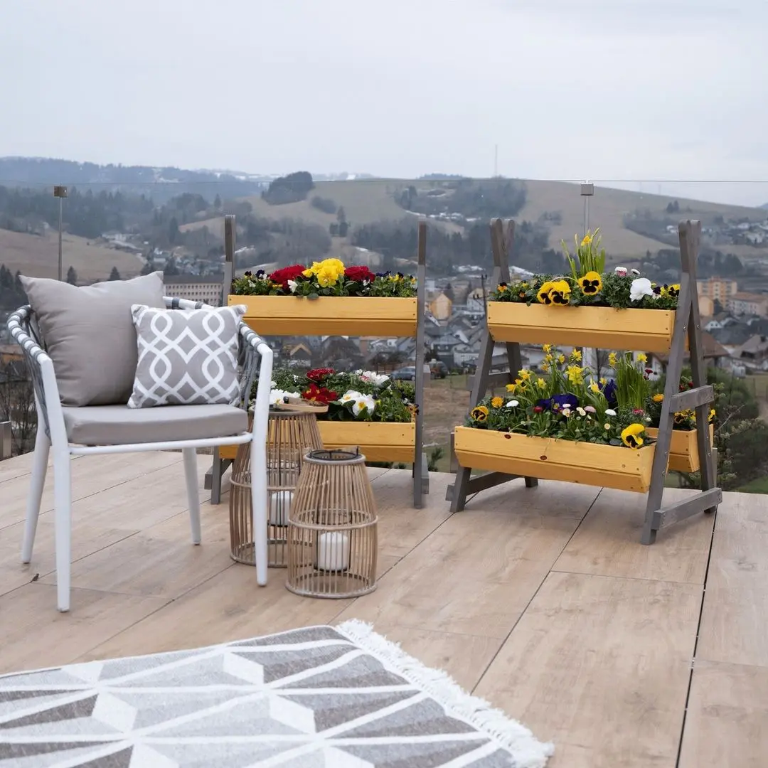 Стеллаж для цветов Mobhaus Beron (Natural/Gray) - 8