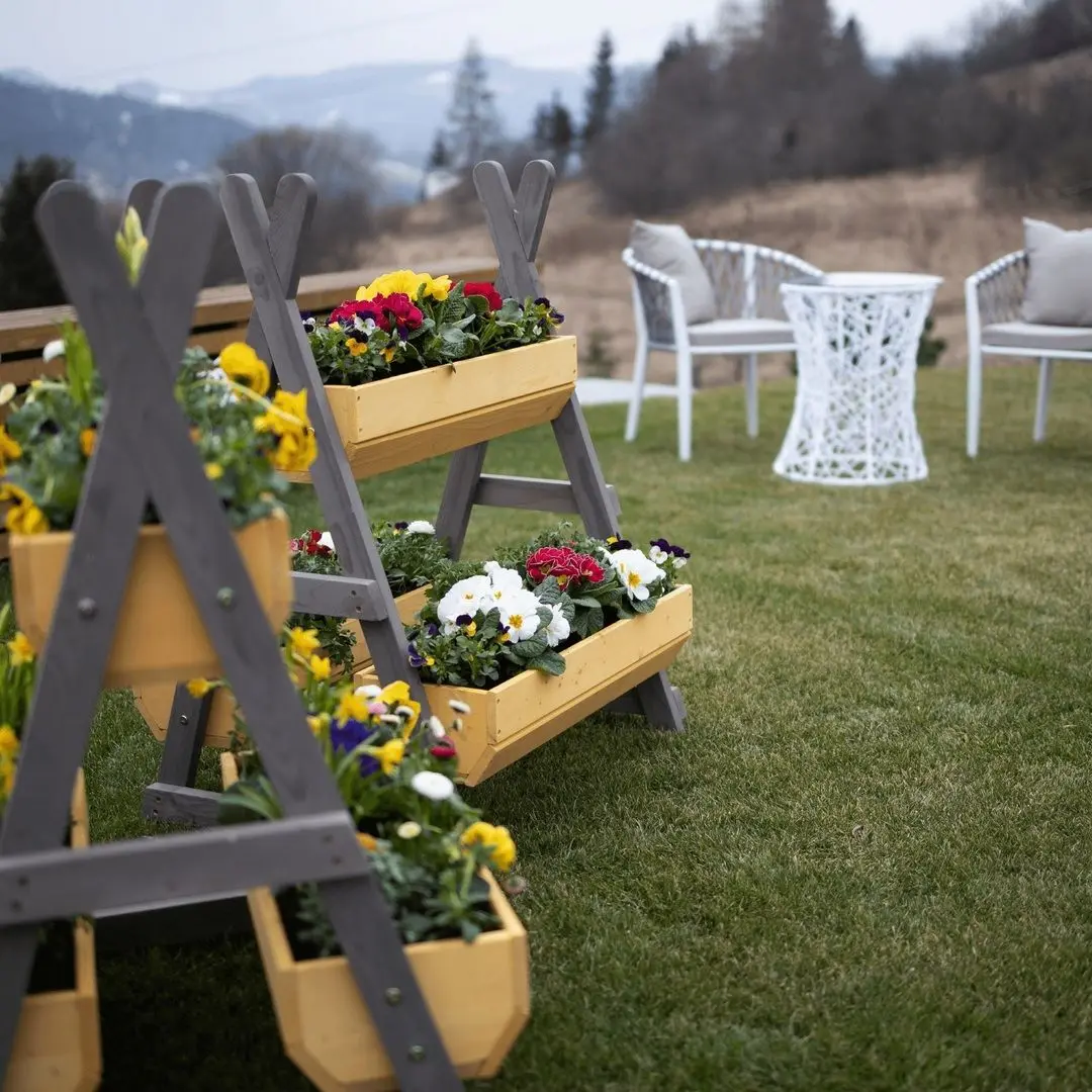 Стеллаж для цветов Mobhaus Beron (Natural/Gray) - 9