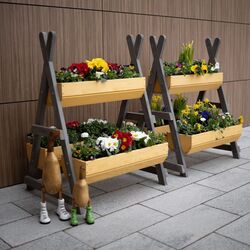 Стеллаж для цветов Mobhaus Beron (Natural/Gray) Thumb