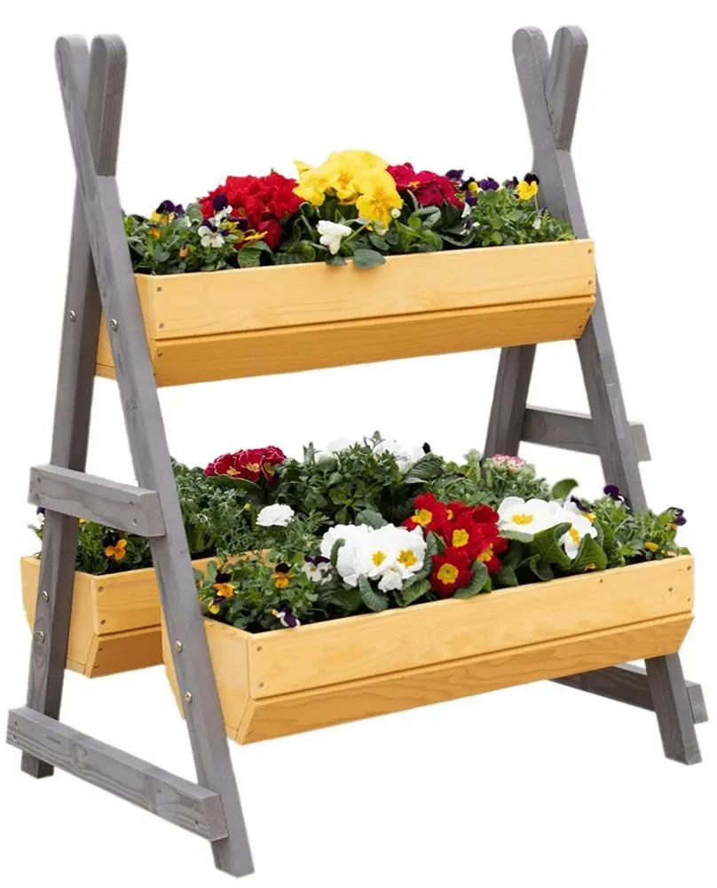 Стеллаж для цветов Mobhaus Beron (Natural/Gray)