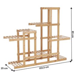 Etajera pentru flori Mobhaus Tusum (Natural) Thumb