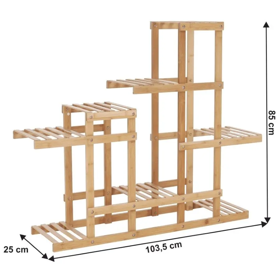 Etajera pentru flori Mobhaus Tusum (Natural)