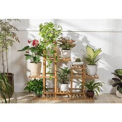 Etajera pentru flori Mobhaus Tusum (Natural) Thumb
