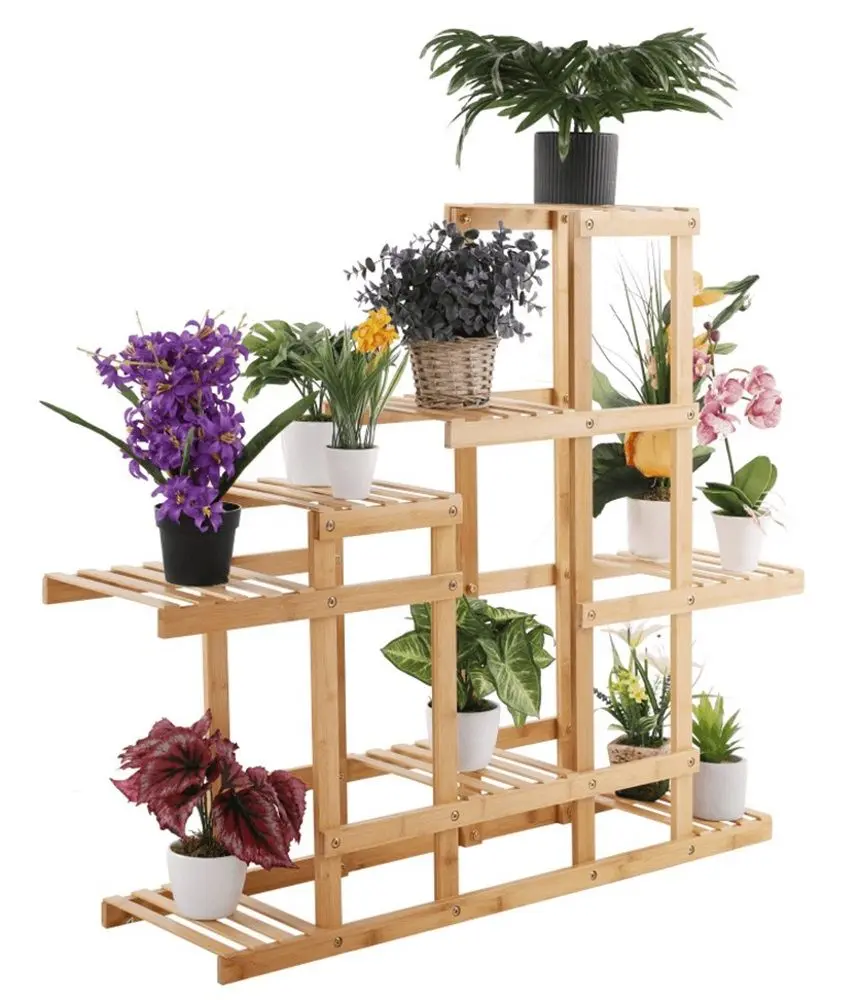 Etajera pentru flori Mobhaus Tusum (Natural)