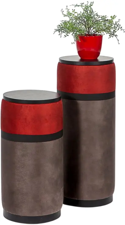 Набор подставок для цветов ModaLife Avrupa (Red/Brown/Black)