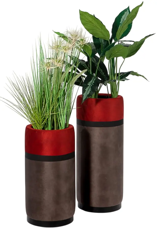 Набор подставок для цветов ModaLife Avrupa (Red/Brown/Black)