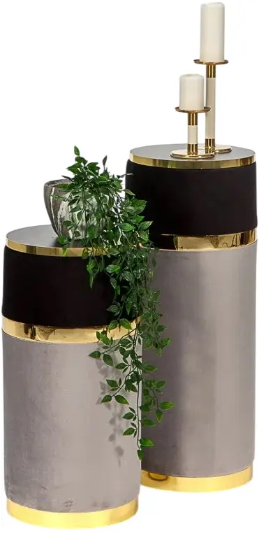 Набор подставок для цветов ModaLife Bella (Grey/Black/Gold)