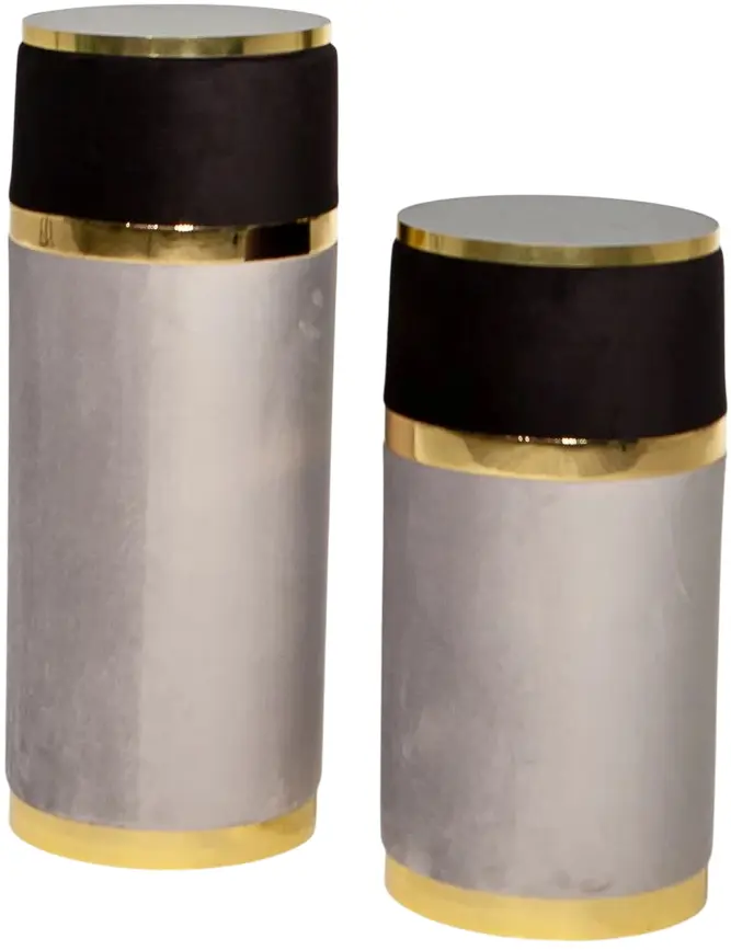 Набор подставок для цветов ModaLife Bella (Grey/Black/Gold)