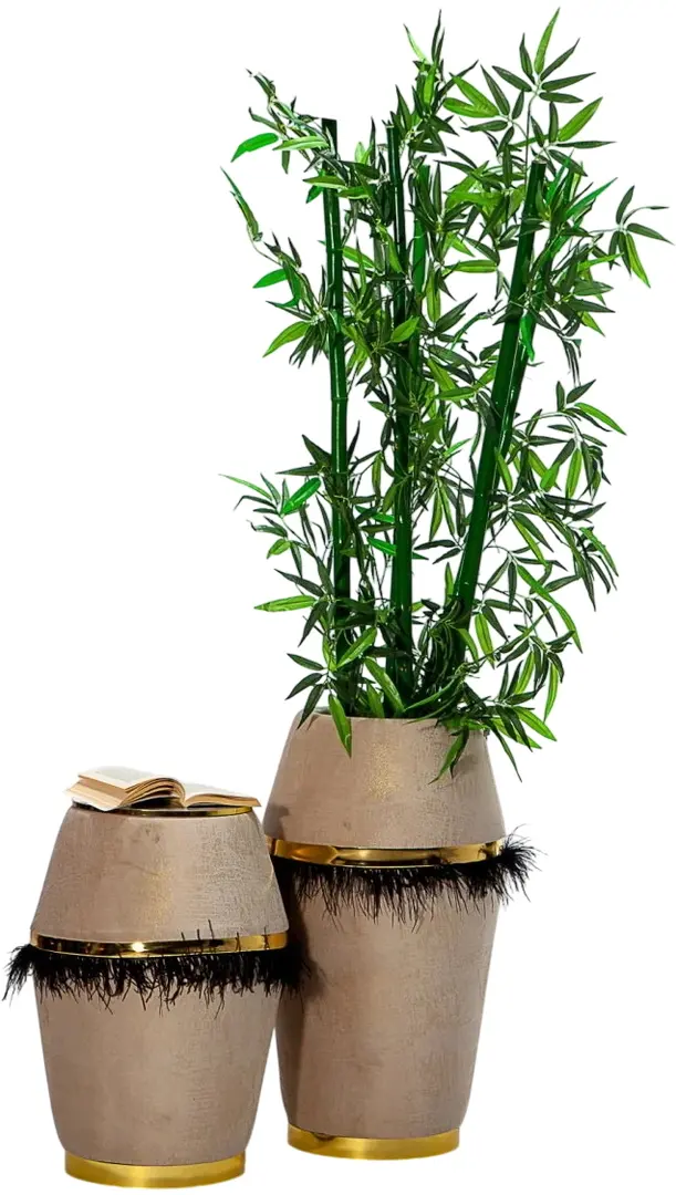 Set suport pentru flori ModaLife Lexus (Beige/Black/Gold)