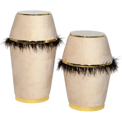 Set suport pentru flori ModaLife Lexus (Beige/Black/Gold)