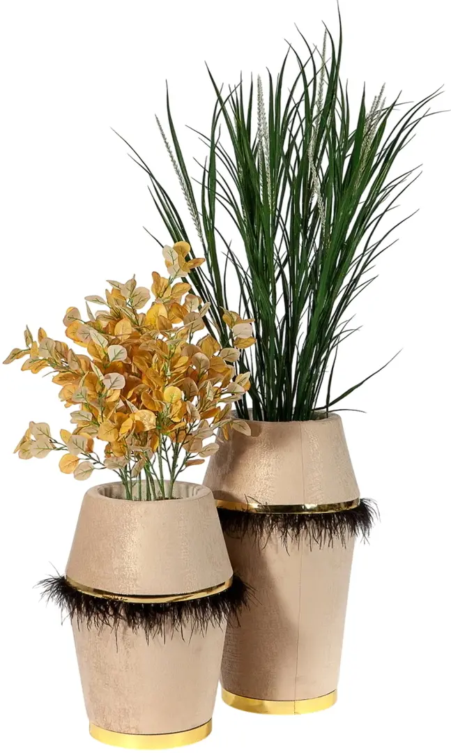 Set suport pentru flori ModaLife Lexus (Beige/Black/Gold)