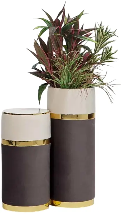 Set suport pentru flori ModaLife Vanesa (Brown/Beige/Gold)