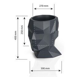 Ghiveci Monumo Adonis 40/25 (White) Thumb