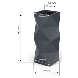 Горшок Monumo Asti 78cm (Anthracite) Thumb