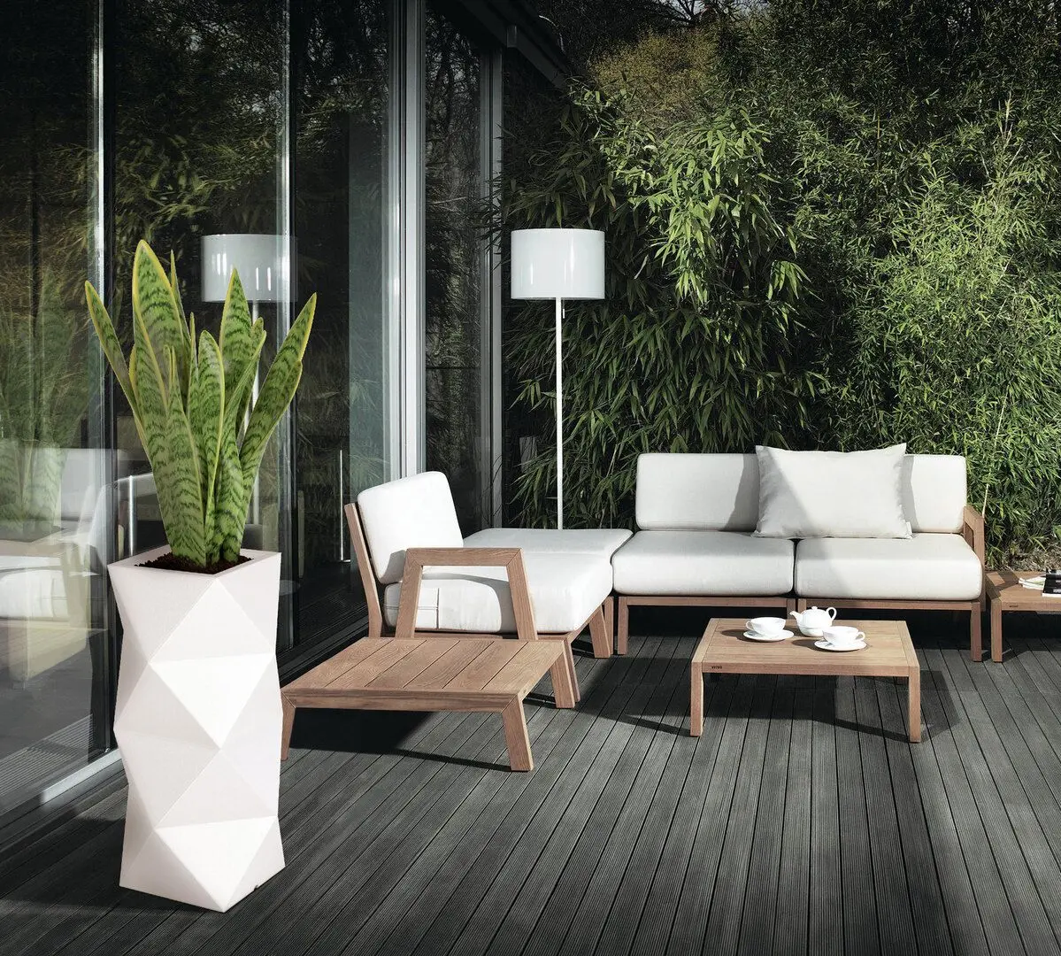 Ghiveci Monumo Asti Light 78cm (White) - 5