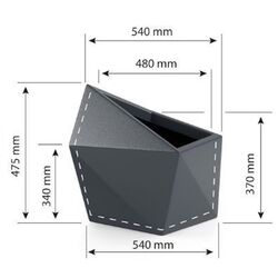 Горшок Monumo Astro 47.5/34 (White) Thumb