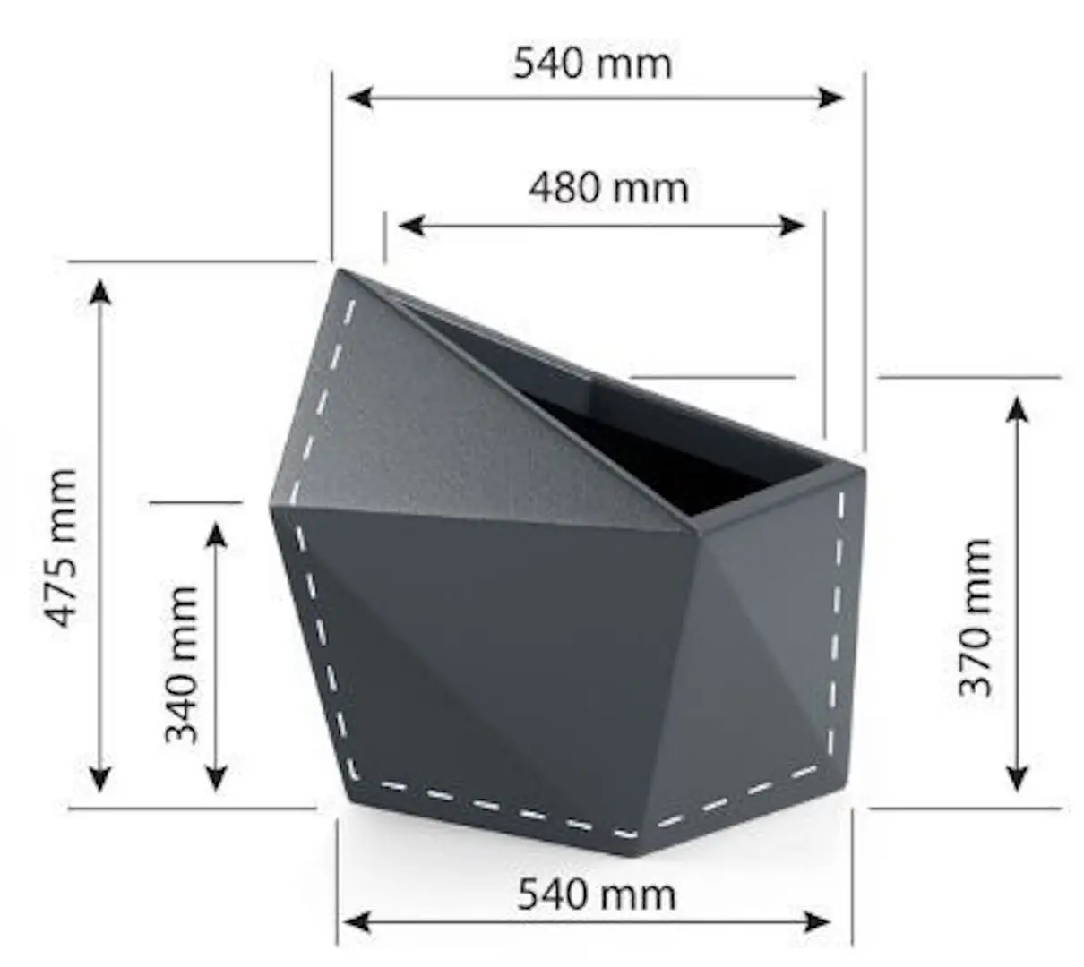 Горшок Monumo Astro 47.5/34 (White) - 7