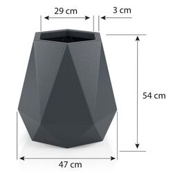 Ghiveci Monumo Flavi 54cm (White) Thumb