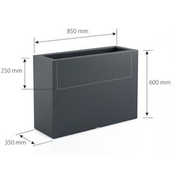 Ghiveci Monumo Lungo 38/15 (White) Thumb