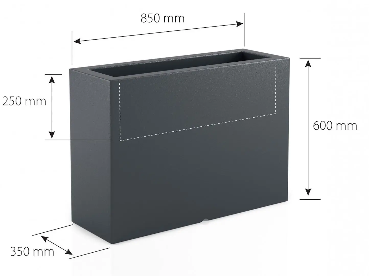 Ghiveci Monumo Lungo 38/15 (White) - 6