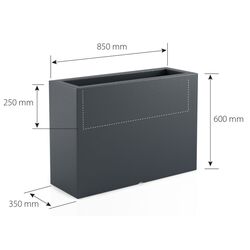 Горшок Monumo Lungo Grande 60/25 (Anthracite) Thumb