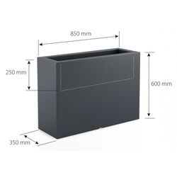 Ghiveci Monumo Lungo Grande Light 60/25 (White) Thumb