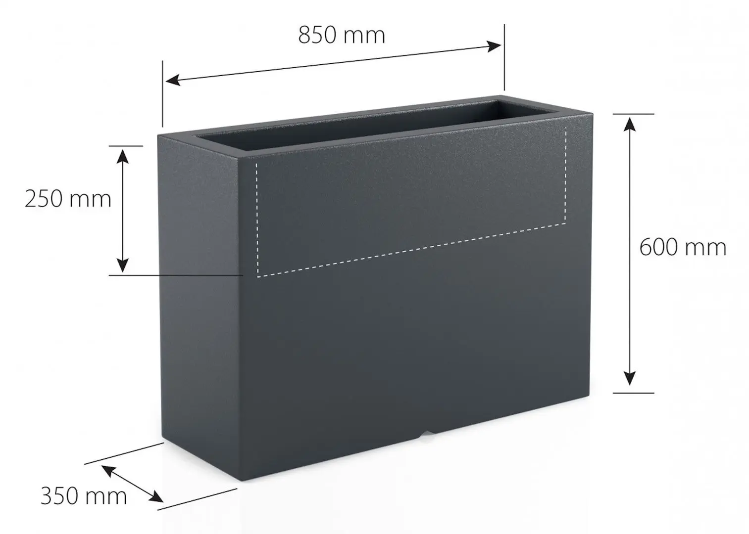 Ghiveci Monumo Lungo Grande Light 60/25 (White) - 8