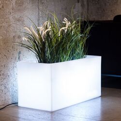 Ghiveci Monumo Lungo Light 38/15 (White) Thumb