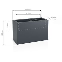 Ghiveci Monumo Lungo Maxi Light 50/22 (White) Thumb