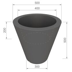 Ghiveci Monumo Ovo 50/20 (White) Thumb