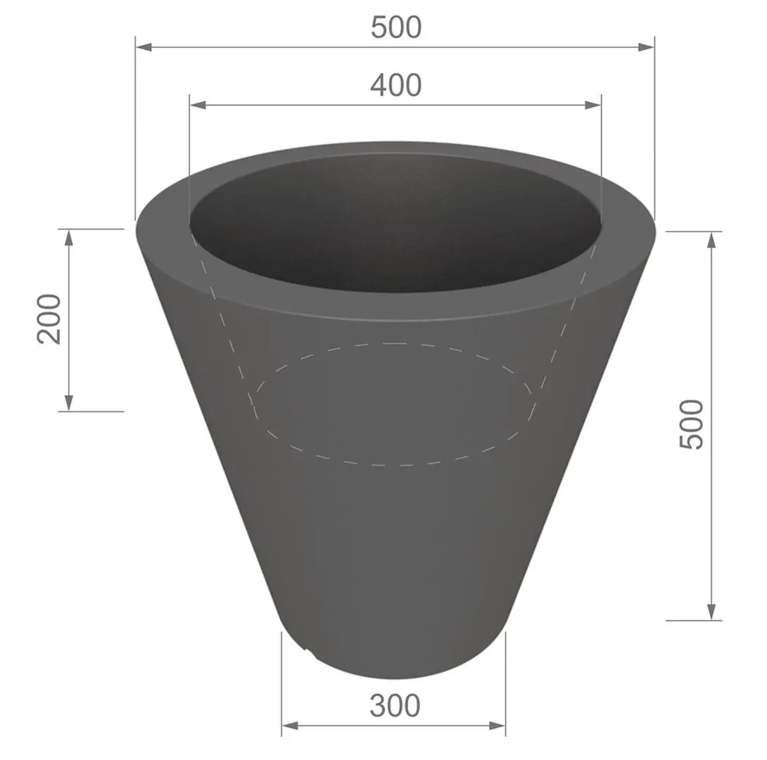 Ghiveci Monumo Ovo 50/20 (White) - 4