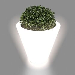 Ghiveci Monumo Ovo Light 50/20 (White) Thumb
