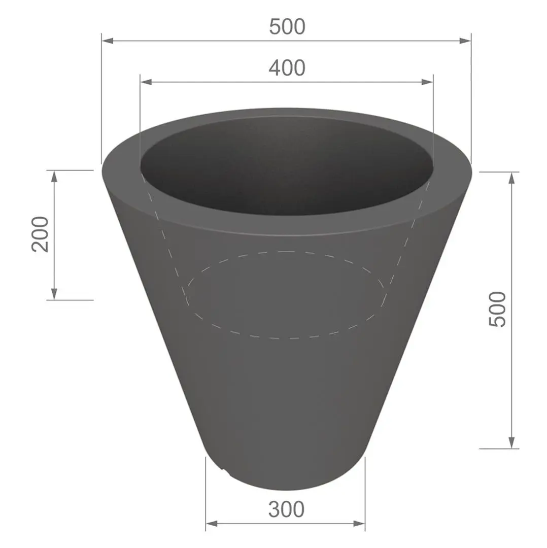 Ghiveci Monumo Ovo Light 50/20 (White) - 7