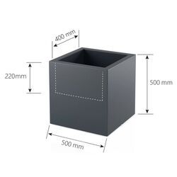 Горшок Monumo Pixel Pot 50/22 (White) Thumb