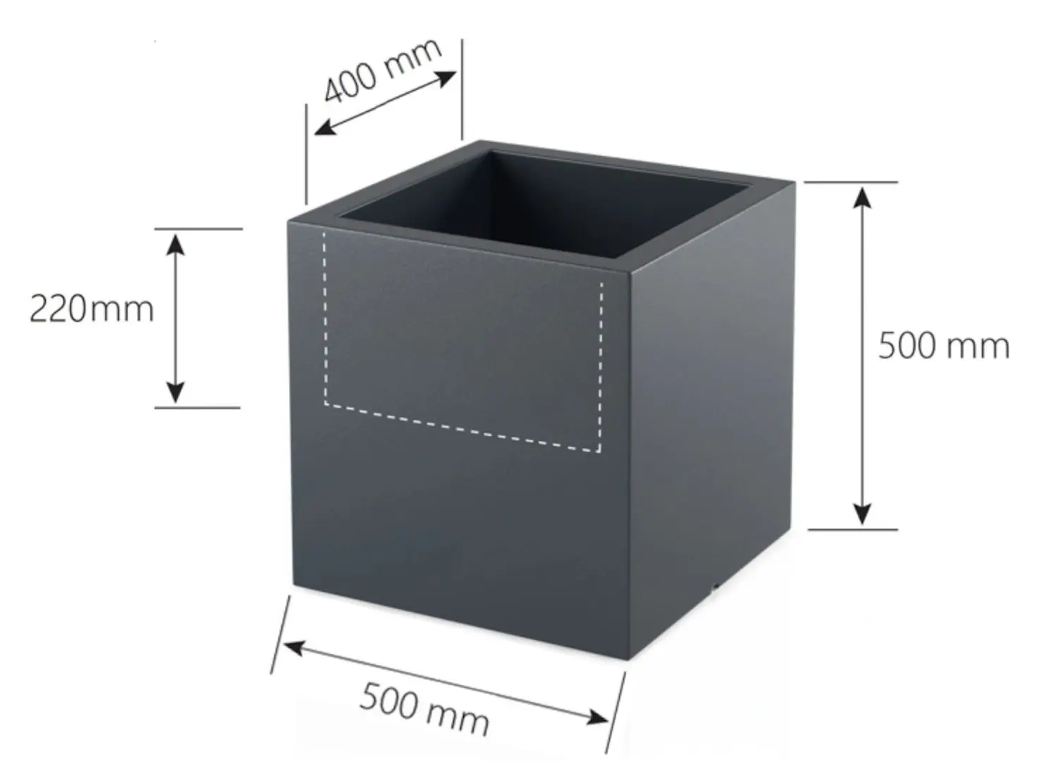 Горшок Monumo Pixel Pot 50/22 (White) - 3