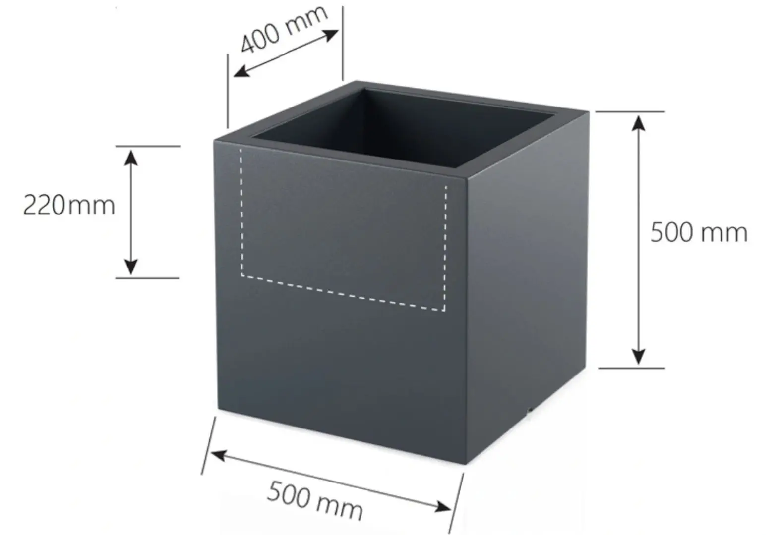 Горшок Monumo Pixel Pot Light 50/18 (White) - 6