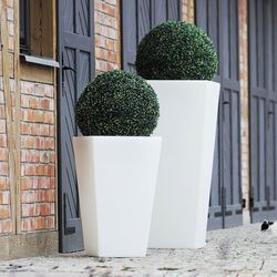 Ghiveci Monumo Slim Line S 70/35 (White) Thumb