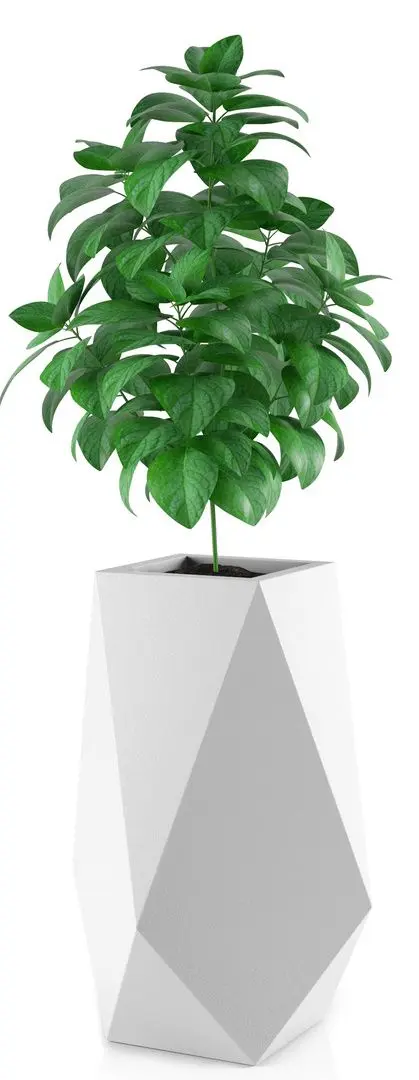 Ghiveci Monumo Volcano Light 80cm (White) - 3