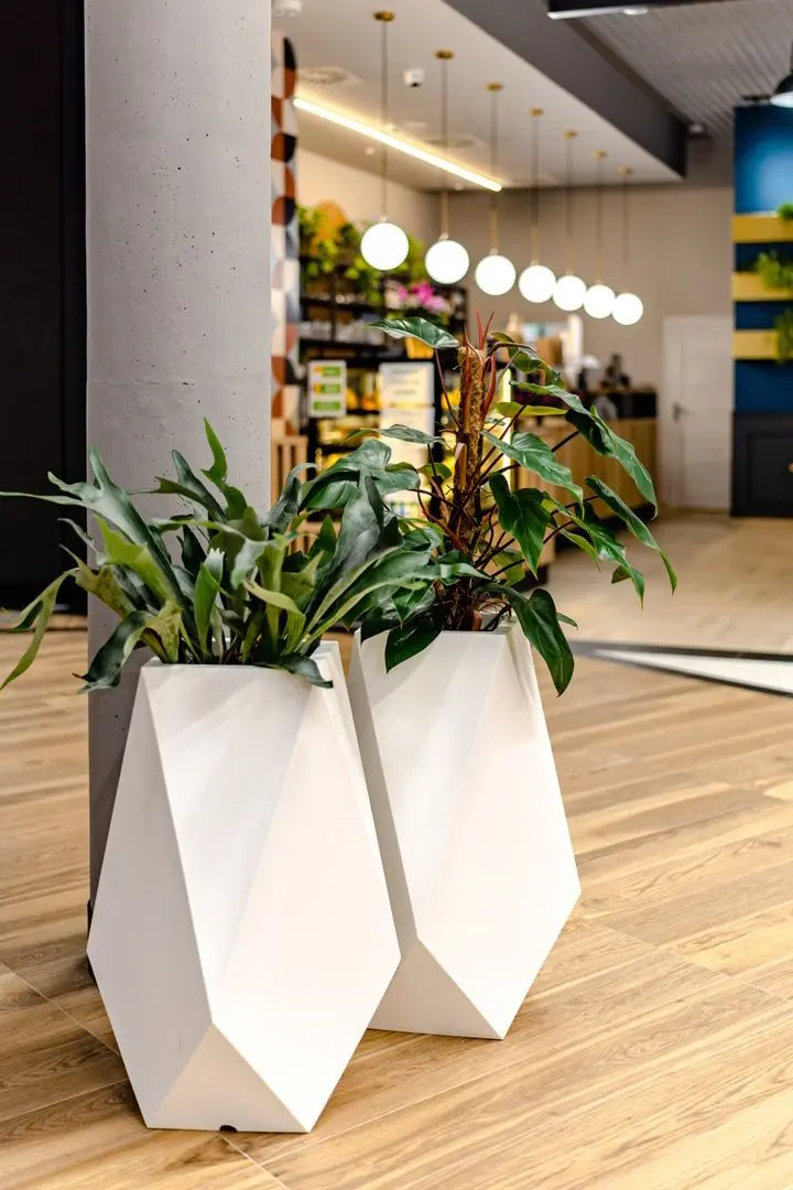 Ghiveci Monumo Volcano Light 80cm (White) - 6